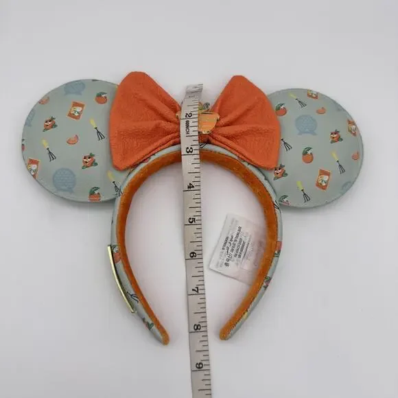 Disney Parks Loungefly Minnie Mouse Ears Epcot Flower Garden Orange Bird Headban - Picture 9 of 11